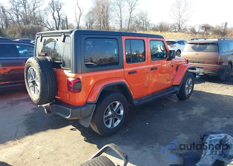 2019 Jeep Wrangler Unlimited Sahara 4X4 z USA, uszkodzony, nr VIN 1C4HJXEN2KW534677